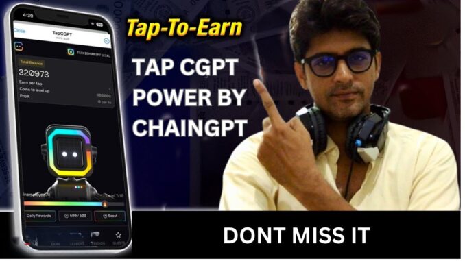 Tap CGPT Airdrop Guide || ChainGPT Tap To Earn || CGPT Mining Bot