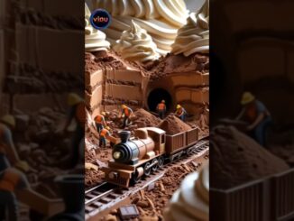 Chocolate World for mining   #youtubeshorts #animatedcartoon #chocolatecake #chocolatelover #shorts