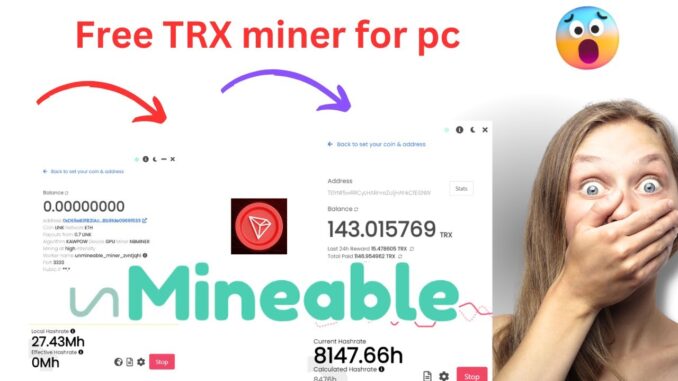 Free TRX miner for pc — unmineable setup 2025  | unmineable cpu mining setup | unmineable withdrawal