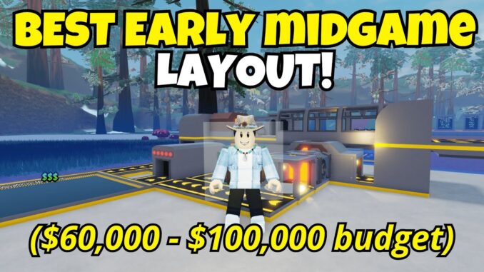 BEST Early Mid Game Layout Ultimate Mining Tycoon Roblox!