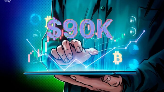 Bitcoin dip buyers nibble at BTC range lows but are risk off until $90K becomes support