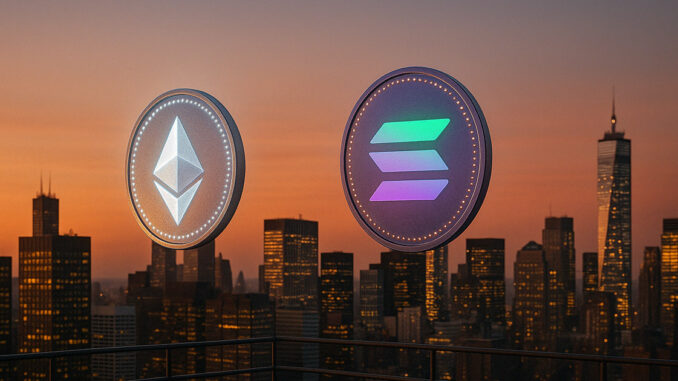 Solana's high staking yield briefly propels it past Ethereum's staked value