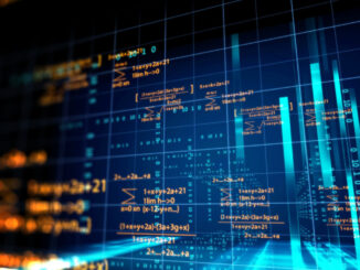 Image of a blockchain coding concept