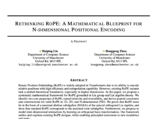 Transformers Gain Robust Multidimensional Positional Understanding: University of Manchester Researchers Introduce a Unified Lie Algebra Framework for N-Dimensional Rotary Position Embedding (RoPE)