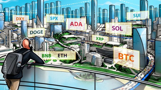 Price predictions 5/19: SPX, DXY, BTC, ETH, XRP, BNB, SOL, DOGE, ADA, SUI