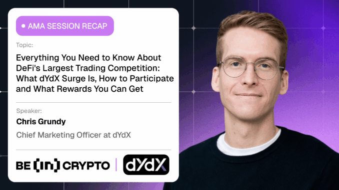 dYdX x BeInCrypto AMA Session