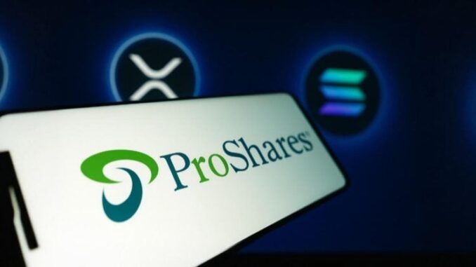 ProShares' XRP futures ETF listed on DTCC under ticker UXRP