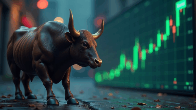 A Strong Bulls and Large Trading Screen