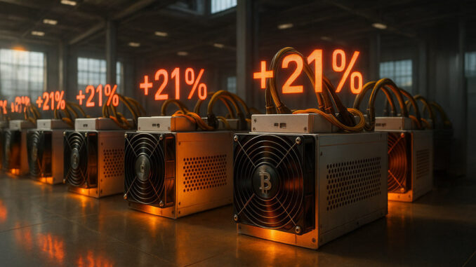 US Bitcoin miners face 21% rig cost surge after Trump’s tariff goes live