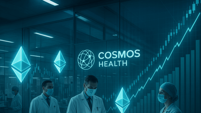 Cosmos Health expands Ethereum holdings to $1.8M under $300M digital assets facility