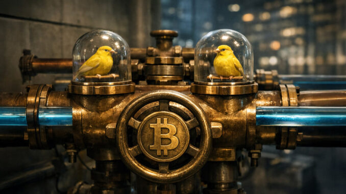 Bitcoin’s coal mine canaries are starting to chirp with specific alarms already signaling a market shift