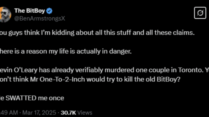 Kevin O’Leary Wins $2.8 Million Defamation Judgment Against BitBoy Crypto